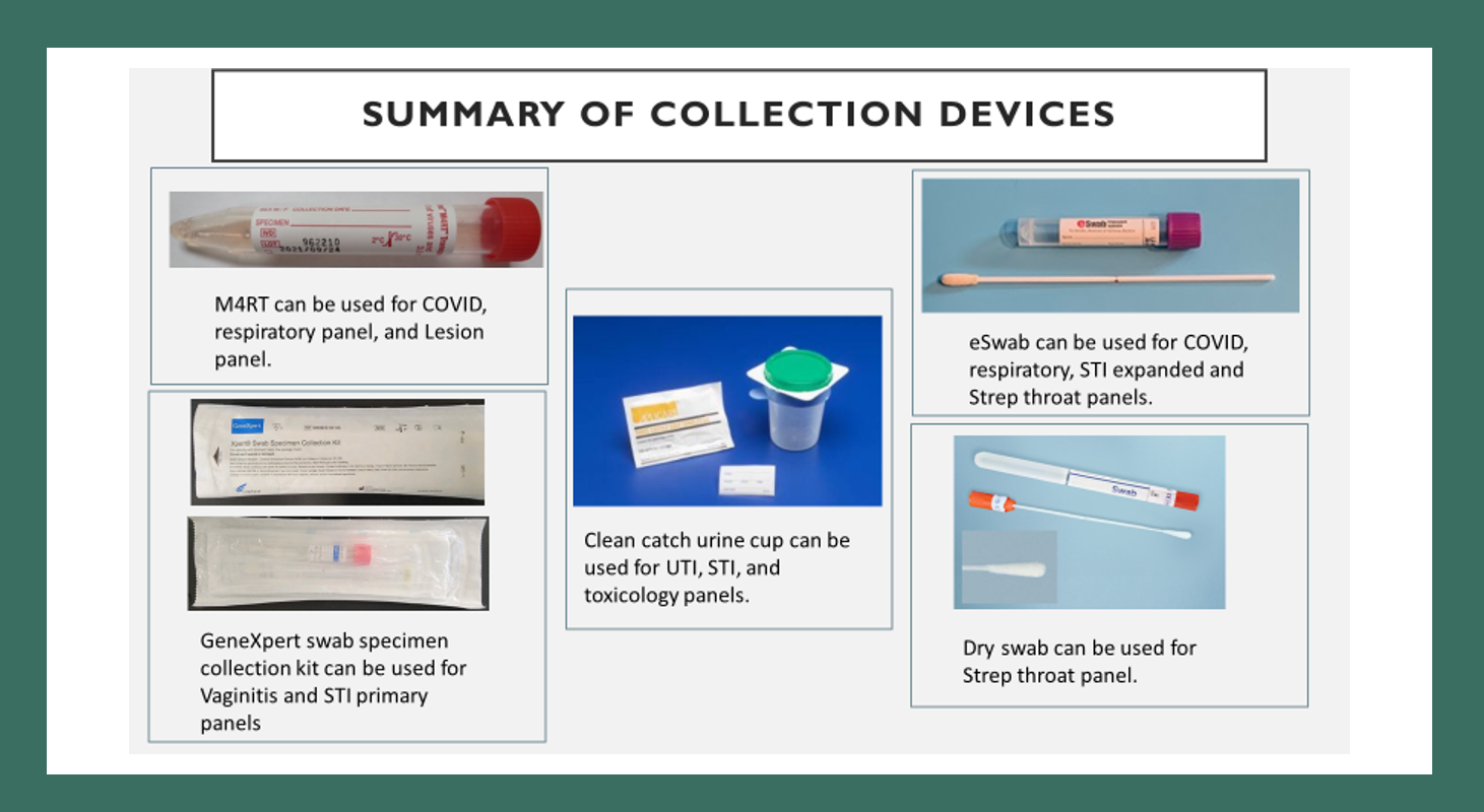 image of collection devices for sample collection